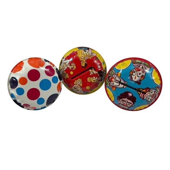 Lot of 9 Tin Litho Toy Noisemakers New Years Party US Metal Mfg Co Vintage 1950s - Picture 7 of 9